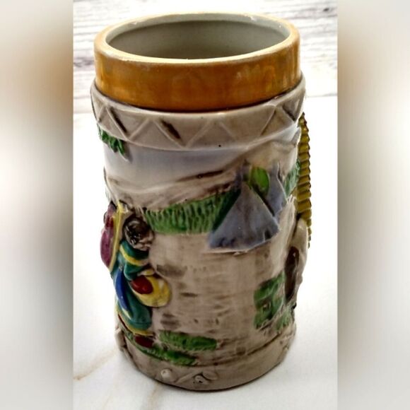 Native American Vintage Pottery Mug Stein Kitchen Home - Picture 8 of 15
